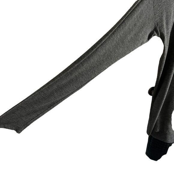 Bailey 44 Layered Tunic Dress Womens Small Grey/Black Long Sleeve Layered - Picture 3 of 5